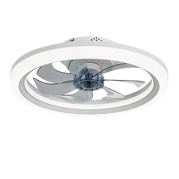 La luz de ventilador LED para sala de estar más vendida, luz de ventilador de techo para comedor con control remoto inteligente de 110 V para dormitorio, - 1