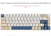 USLION-teclas de perfil XDA con tema de leche de soja, teclas de sublimación con tinte PBT en inglés, teclas para juegos, Teclado mecánico, interruptor MX, 134 teclas - details 4
