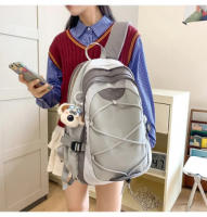Mochilas informales de gran capacidad para la escuela, bolsos de Nylon versátiles 2025 para mujer con cremallera, nuevo estilo, - details 6
