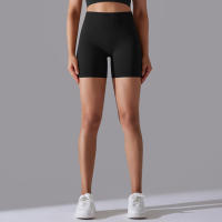 Pantalones cortos de Yoga para mujer, Shorts deportivos de secado rápido, realce de glúteos, sin costuras, para entrenamiento de ciclismo y gimnasio - details 14