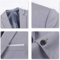 Traje de negocios ajustado para hombre, chaqueta y pantalones, 2 piezas - details 8