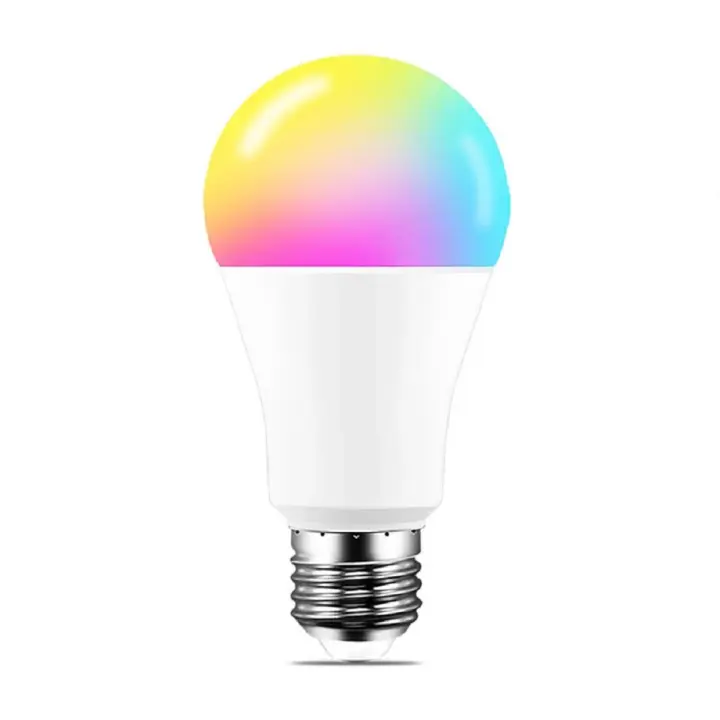 Bombilla inteligente con WiFi, luz LED regulable con Control de voz, lámpara RGB, compatible con Alexa y Google Home, 9W - 1