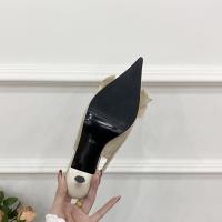 Stiletto tacones altos bolsa francesa cabeza sandalias zapatos de hadas nuevo temperamento arco puntiagudo solo zapatos - details 36