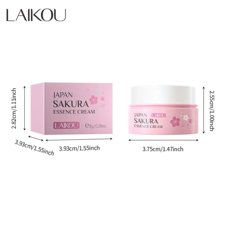 Crema Esencial Hidratante de Sakura LAIKOU Mini Tamaño de Viaje Cuidado de la Piel Nutritivo Blanqueador Herramientas de Cuidado de la Piel Facial - 1