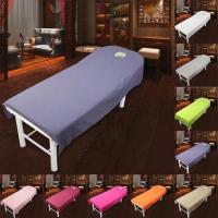 Sábana de Masaje Rosa Suave Cubierta de Mesa de Spa con Agujero - details 9