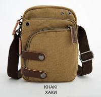Bolso pequeño de lona informal para hombre, bandolera corta de viaje con bolsillo para teléfono, para senderismo - details 8