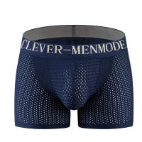 Hombres sexys ropa interior acolchada malla boxeador glúteos levantador agrandar glúteos empuje hacia arriba almohadilla calzoncillos pene bolsa bragas - details 0