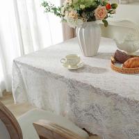 Romántico Ence estilo francés mesa de boda blanca, manteles de mesa de comedor, decoraciones de cocina - details 9