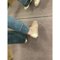 De suela plana solo zapatos femeninos primavera y otoño hadas viento un pedal arco de suela suave cabeza redonda poco profunda boca beanie zapatos ballet solo zapatos - details 18