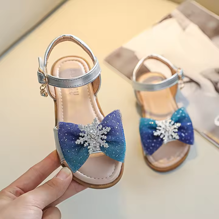 Nuevos zapatos de princesa de moda, zapatos de bebé para niños con suela blanda para niños medianos y grandes - 1