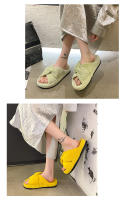 Fondo de Zapatillas de Algodón Suave y Cómodo Tamaño Grande, Cruzado Plano, Estilo Mariposa, Fondo Grueso Pegajoso - details 7