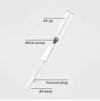 Botella de Bomba sin Aire para Crema de Ojos Contenedor de Cosméticos Recargable con Punta de Metal - details 1
