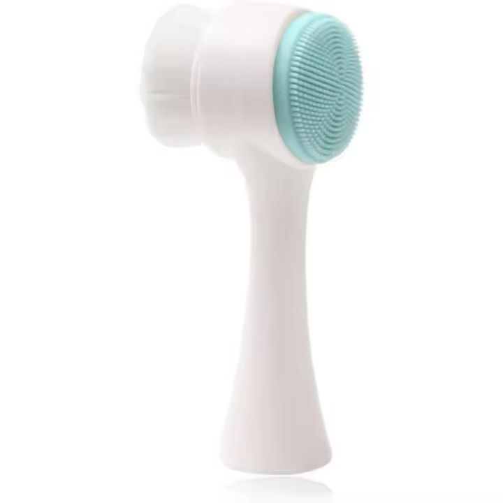 Scttomon Cepillo Facial de Silicona Doble Cara para Limpieza Facial Vertical - 1