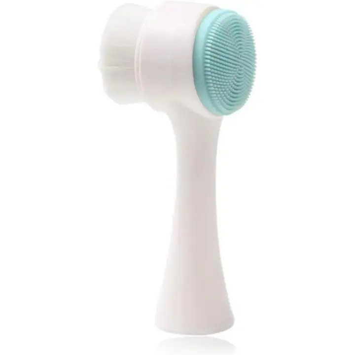 Scttomon Cepillo Facial de Silicona Doble Cara para Limpieza Facial Vertical - 1