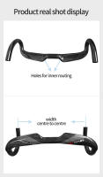 Mango completo para bicicleta de carretera, manillar de carbono UD brillante, 400/420/440mm - details 12