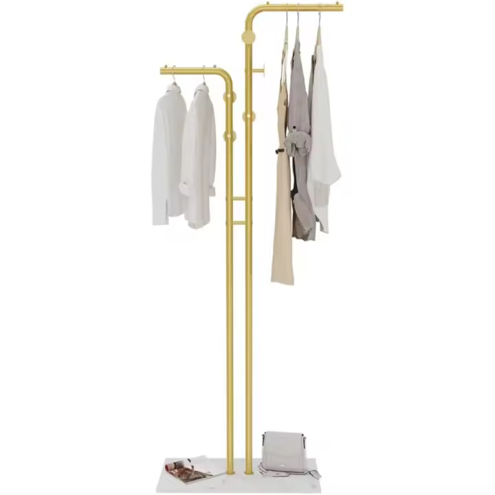 Perchero de Pie de Metal : Perchero Ropa Original de Base Colgador Ropa de Arbol para Entrada Dormitorio Habitacion Pasillo 171cm - 1