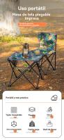 Mesa camping plegable con sillas multifunción familiares party al aire libre pesca - details 3