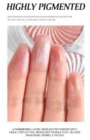 HANDAIYAN Paleta de Polvos para Iluminar y Contornear, sin perfume, sin parabenos, iluminador en polvo - para ojos, mejillas y cuerpo - details 6