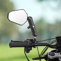 Espejos retrovisores para motocicleta M8 M10, espejo de manillar universal Emark, espejos retrovisores plegables 360 para motocicleta °   Ajuste para KTM Duke 390 duke790 890adv 1290 ADV Adventrue - details 5