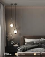 Lámpara Colgante De Cobre LED Para Interior Con Bombilla G9 De 7W Para Dormitorio Iluminación Colgante Para Pasillo Luz De Ceilidán Moderna Y Elegante - details 3