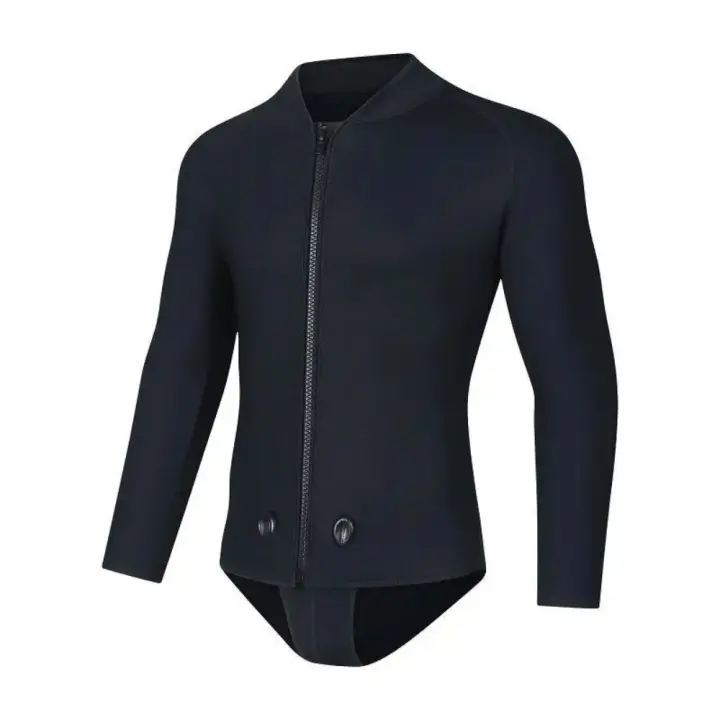 Traje de neopreno con capucha de 3MM para hombre, conjunto separado de dos piezas, traje de buceo, pesca submarina, surf, traje de baño térmico de aguas profundas, invierno - 1