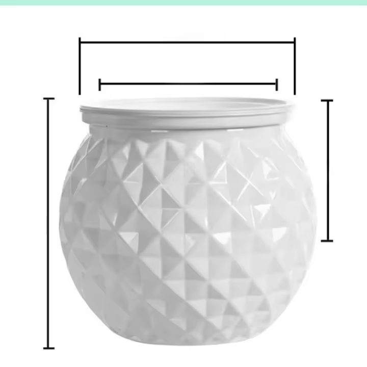 Maceta Mini Self Watering Transparente Para Plantas Y Acuarios Con Desechadero Plástico Moderno Para Decoración Del Hogar - 1