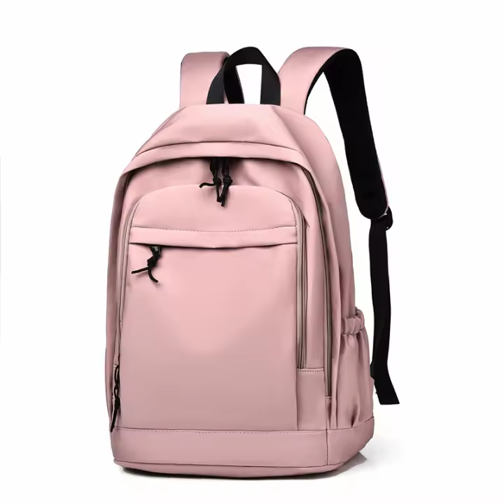 Mochila sencilla de gran capacidad para chica universitaria, mochila ligera unisex, mochilas escolares de color sólido para estudiantes - 1