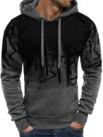 Conjunto de Deportiva de Camuflaje para Hombres Sudadera con Capucha y Pantalón Moda de Invierno - details 3