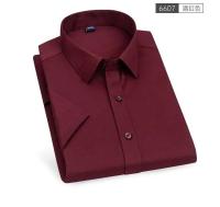 Novedad de primavera y verano, camisa de manga corta elástica de color sólido para hombre, sin permanente, resistente a las arrugas, informal, de negocios, - details 13