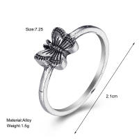 Conjunto de anillos de billar de póker de color plateado Vintage Punk para mujer Anillos de corazón gótico Hip Hop Y2k joyería de regalo masculina de moda coreana - details 39