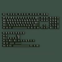 JTK-teclas PBT Esmeralda de 143 teclas, perfil de cereza, sublimación de tinte para teclado nical MX Switch, barra espaciadora dividida doble B - details 4