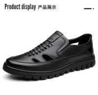 👍 🧡 🤞   Zapatos de hombre 2025 verano nuevo hueco de suela suave zapatos de cuero fresco bolsa transpirable cabeza sandalias de hombre casual cuero papá zapatos - details 6