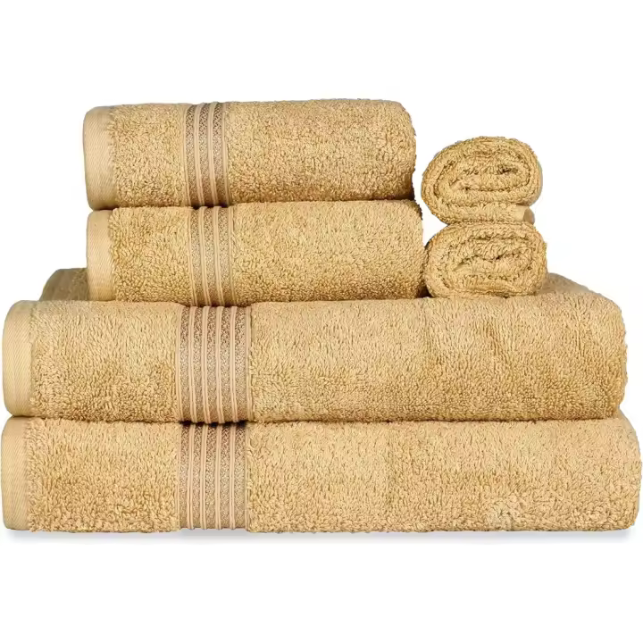Juego de Toallas de Baño de Algodón de Lujo 137 x 76 x 0.5 cm Toallas de Egipto de Primera Calidad - 1