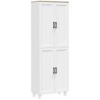 Armario de Salón Moderno Almacenamiento con 3 Puertas Ajustables Base Elevada Blanco - details 6