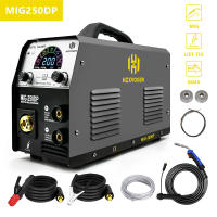 HZXVOGEN-soldador de aluminio 4 en 1, máquina de soldadura semiautomática, inversor de Gas/sin gas, MIG/MAG/LIFT TIG/MMA, MIG250DP - details 8