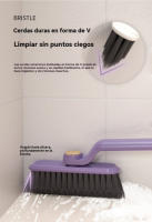 Cepillo de Limpieza Intermitente Multifuncional Cepillo de Alta Limpieza para Hogar con Mango Largo - details 2