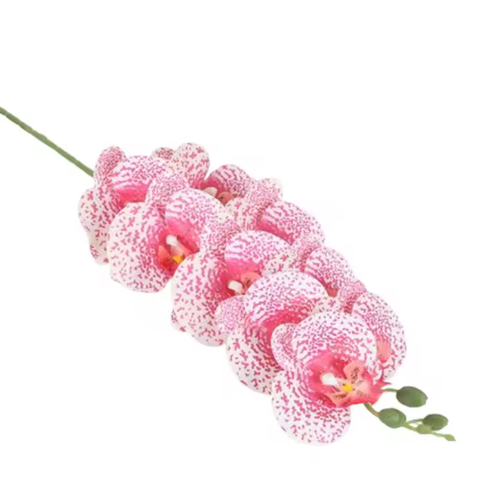 Rama de Phalaenopsis Artificial de 9 cabezas, 98cm, simulación de lujo, flor de orquídea y mariposa, impresión 3D, orquídeas de polilla falsas grandes - 1