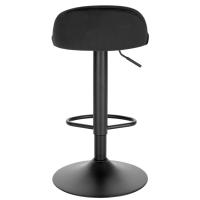 1 taburetes de bar de terciopelo 360. °   Sillas giratorias con respaldo, reposapiés, taburete de barra de altura ajustable con pata de metal para cocina, bar, hogar - details 2