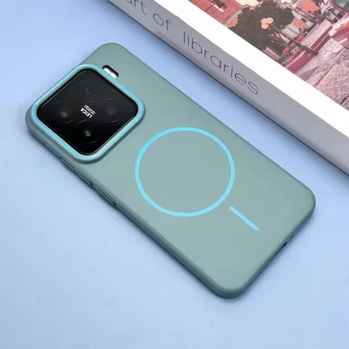 La lujosa funda magnética dura mate para PC b es adecuada para la cubierta ultrafina original a prueba de golpes de la carga inalámbrica Xiaomi Mi 13 14 15 Pro Magsafe - 1