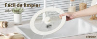Tapa universal para ollas, cacerolas y sartenes CAROTE con borde de silicona resistente al calor y vidrio templado - details 3