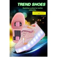 Nuevos Zapatos de Patinaje de Ruedas para Niños Zapatos Deportivos para Adultos con Luz - details 1