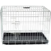 VADIGRAN - Jaula metálica Plegable clásica de Plata 76 x 48 x 55 cm para Perro, Talla L - details 1
