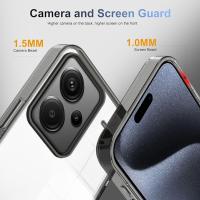 Funda Para Xiaomi Redmi Note 13 Pro +/ 13 Pro Plus , carcasa protectora antisísmica de placa trasera dura acrílica transparente - details 2