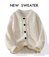 Cardigan de Suéter Cómodo para Hombres Top de Moda Suelta de Otoño-Invierno Abrigo de Manga Larga - details 1