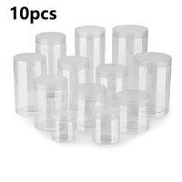 Frascos de plástico para alimentos, botes sellados rellenables para guardar galletas, maquillaje, almacenamiento de cocina, botella de viaje, 10 piezas - details 0