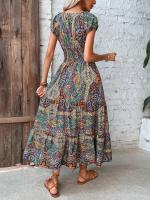 Vestido largo de estilo bohemio, ropa de mujer, vestido con vuelo grande transfronterizo - details 4