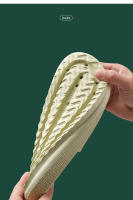 Zapatillas suaves de verano a la moda para mujer, plataforma gruesa para baño, hogar, antideslizantes para interiores, toboganes con cojín de nube para mujer - details 8