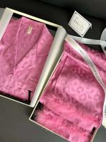 Conjunto de pijama de mujer de manga larga, pijama, 2 piezas, satén home TRE, lujosa camisa y pantalón con estampado de leopardo, novedad para el verano - details 3