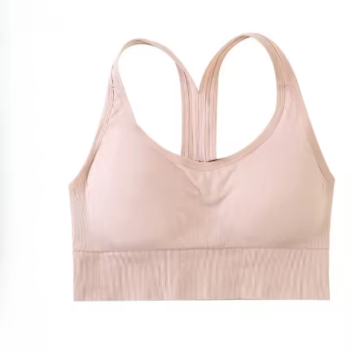 Sujetadores deportivos sexys con espalda cruzada para Yoga, camiseta sin mangas para mujer, Fitness, gimnasio, a prueba de golpes, sin costuras, entrenamiento para correr, ropa interior de secado rápido, chaleco - 1