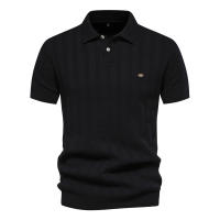 Polo de punto para hombre, manga corta y cuello vuelto, novedad - details 3